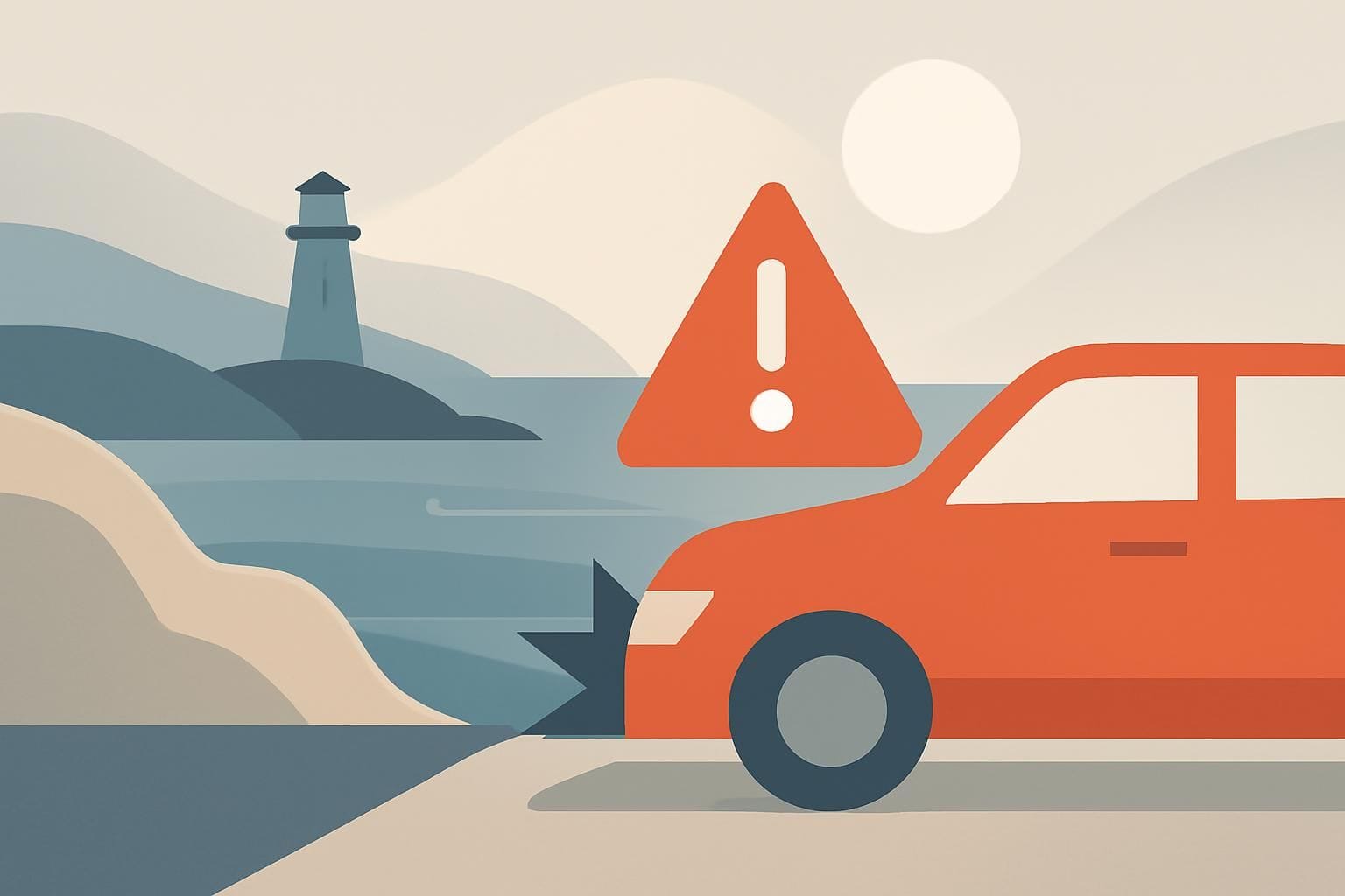 Halkolyckor ökar längs kusten - regionen varnar och uppmanar till försiktighet