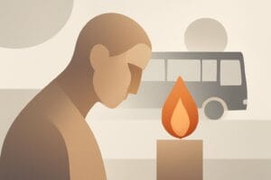 Karolinska hedrar omkommen medarbetare efter bussolycka